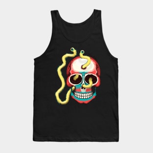 Day of the Dead Art. Skull. Halloween. Tank Top